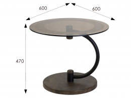 Журнальный столик Мебелик Дуэт 13Н