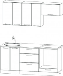 Кухонный гарнитур  Виктория 180 (2)