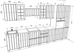Кухня Прованс 3,6 метра