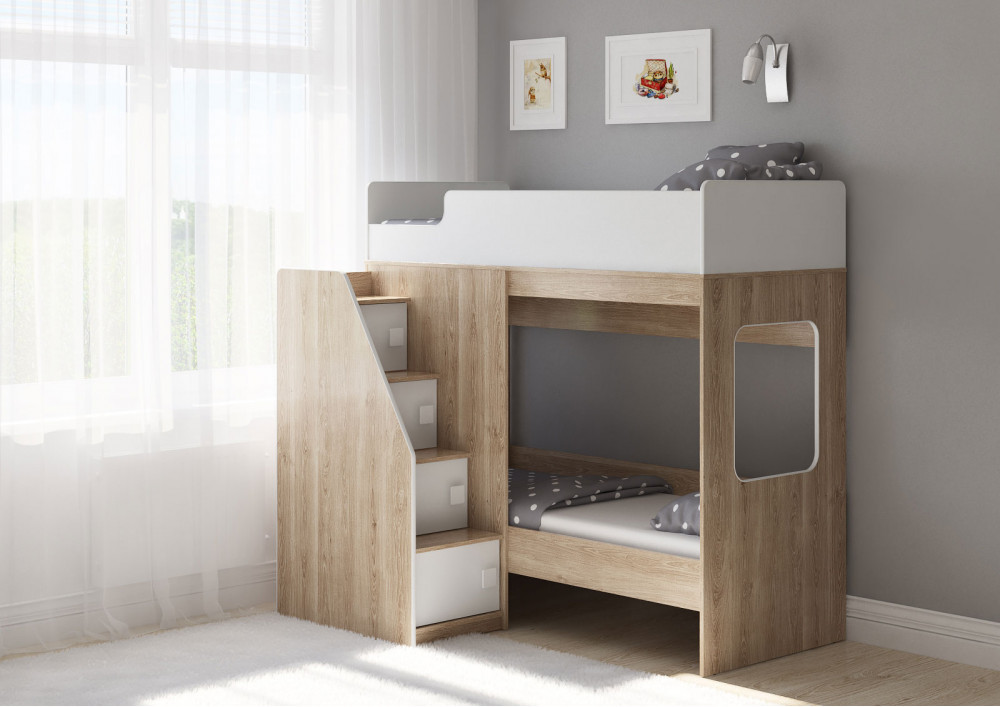 Двухъярусная кровать Легенда D603.3