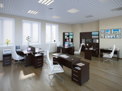 Комплект офисной мебели Сокол Сокол П К1 Венге