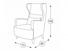 Кресло Мягкая Линия Кресло Меланж