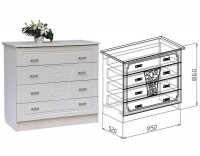 Комод Тиффани 95 см