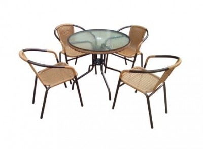 Комплект плетеной мебели  TLH-037/087-80