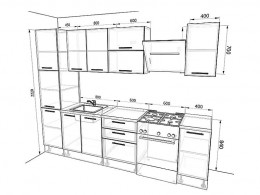Кухня Оптима 2,3 метра