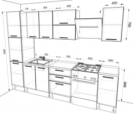 Кухня Оптима 2,3 метра