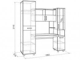 Компьютерный стол МебельСон Комплекс Миллениум 2 SM-002.1623