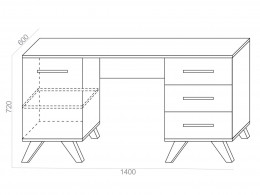 Письменный стол Вега Скандинавия