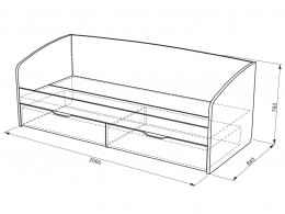 Комплект детской мебели К1Манхэттен.1569