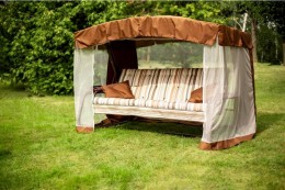 ﻿ Садовые качели Саванна 4х-местные