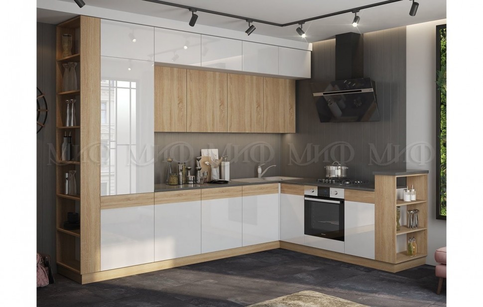 Кухня МДФ Техно-5 3,2х2,24