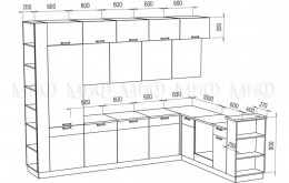 Кухня МДФ Техно-5 3,2х2,24