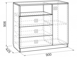 Комплект детской мебели МебельСон Форсаж