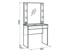 Туалетный столик МебельСон Гламур