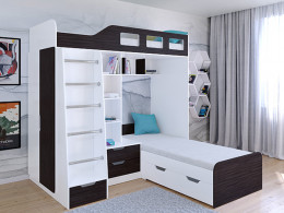 Кровать двухъярусная Астра 4  Белый/Белый