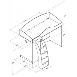 Модульная детская Соня 1+2+3