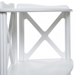 Этажерка-стеллаж Leset "Джульетта-3" угловая