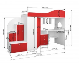 белое дерево красный