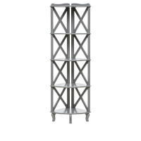 Этажерка-стеллаж Leset "Джульетта-4" угловая