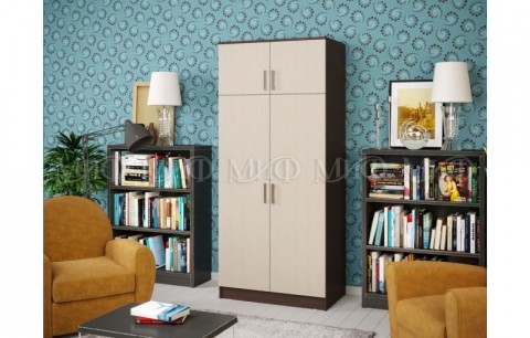 Шкаф распашной 2 двери штанга+полка