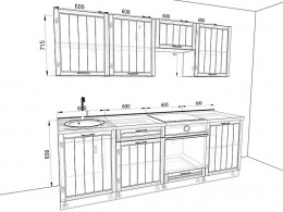 Кухня Лондон 2,4 метра