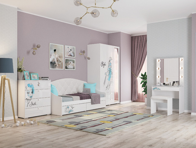 Комплект детской мебели МебельСон Гламур