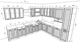 Кухня Прага 3,4 метра