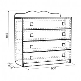 Комплект детской мебели МебельСон Фэнтези