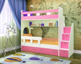 белое дерево-розовый