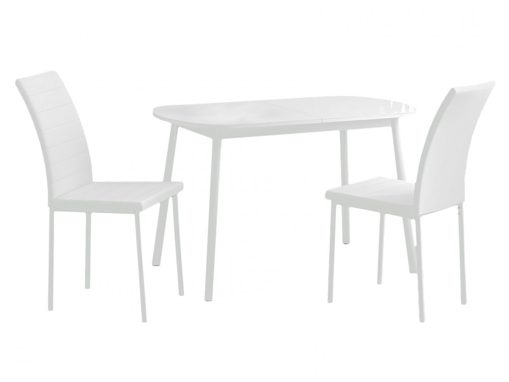 Обеденная группа для столовой и гостиной Мебвилл Раунд + 2 стула Винс