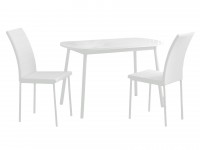 Обеденная группа для столовой и гостиной Мебвилл Раунд + 2 стула Винс