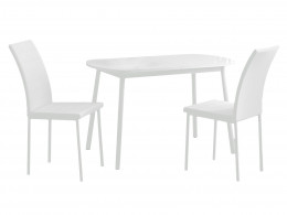 Обеденная группа для столовой и гостиной Мебвилл Раунд + 2 стула Винс