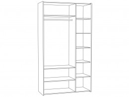 Шкаф распашной  3-х створчатый Камея