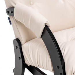 Кресло-качалка Модель 68 (Leset Футура) Венге текстура, к/з Varana cappuccino