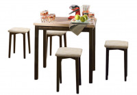 Обеденная группа для столовой и гостиной  Диез Т2 + 4 табурет 