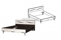 Кровать 1600 (б/м, б/о) Гардония 166 см