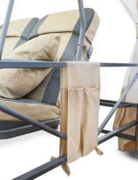 Беседка Премиум со столиком (бежевая) (Код: 2017-БС-61)