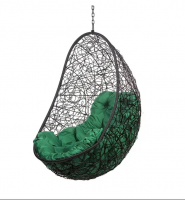 Кресло подвесное "Easy BS" Без Стойки, зеленая подушка