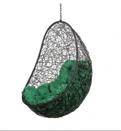 Кресло подвесное "Easy BS" Без Стойки, зеленая подушка