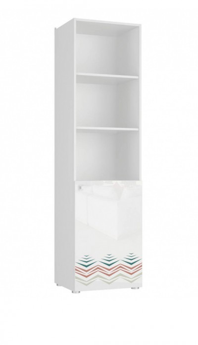Стеллаж в детскую Столлайн Модерн 5 шкаф 1-дверный открытый