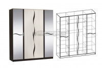 Шкаф 4-х створчатый Гардония 180 см