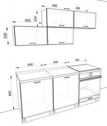 Кухня Люкс 1,8 метра