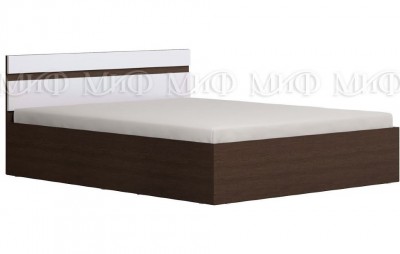 Кровать Нэнси / Ника МДФ 160, венге / белый глянец