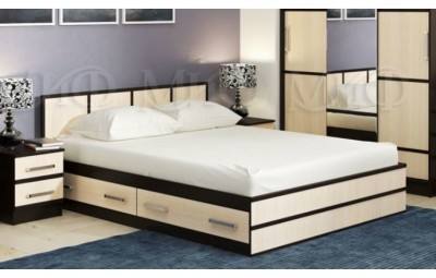 Сакура Кровать с ящиками 160