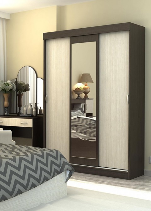 ШК-551 шкаф 3-х купе Бася (СуМ) 130 см