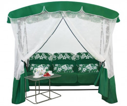 Качели садовые Элегант Премиум со столиком