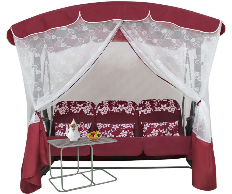 Качели садовые Элегант Премиум со столиком