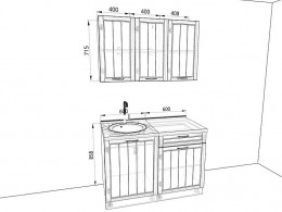 Кухня Лондон 1,2 метра