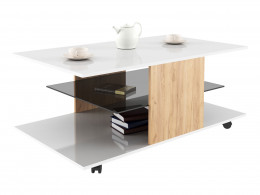 Журнальный столик Bergamo  - 2 исп. (900х600х500) Эмаль со стеклом