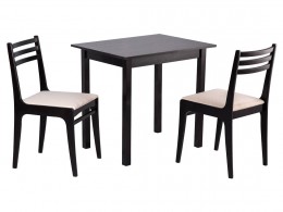 Обеденная группа для столовой и гостиной Мебвилл  Грис 2 + стула